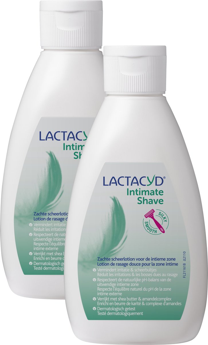 Lactacyd DUO Intimate Shave scheerlotion - 2x 200ml -  scheerlotion voor de uitwendige intieme zone