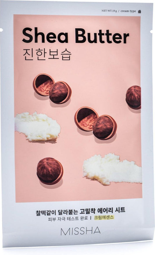 Missha - Airy Fit Sheet Mask (Shea Butter) Gezichtsmasker