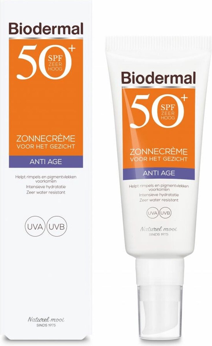 Biodermal Zonnebrand - Anti Age Zonnecrème voor het gezicht - SPF 30 - 40ml