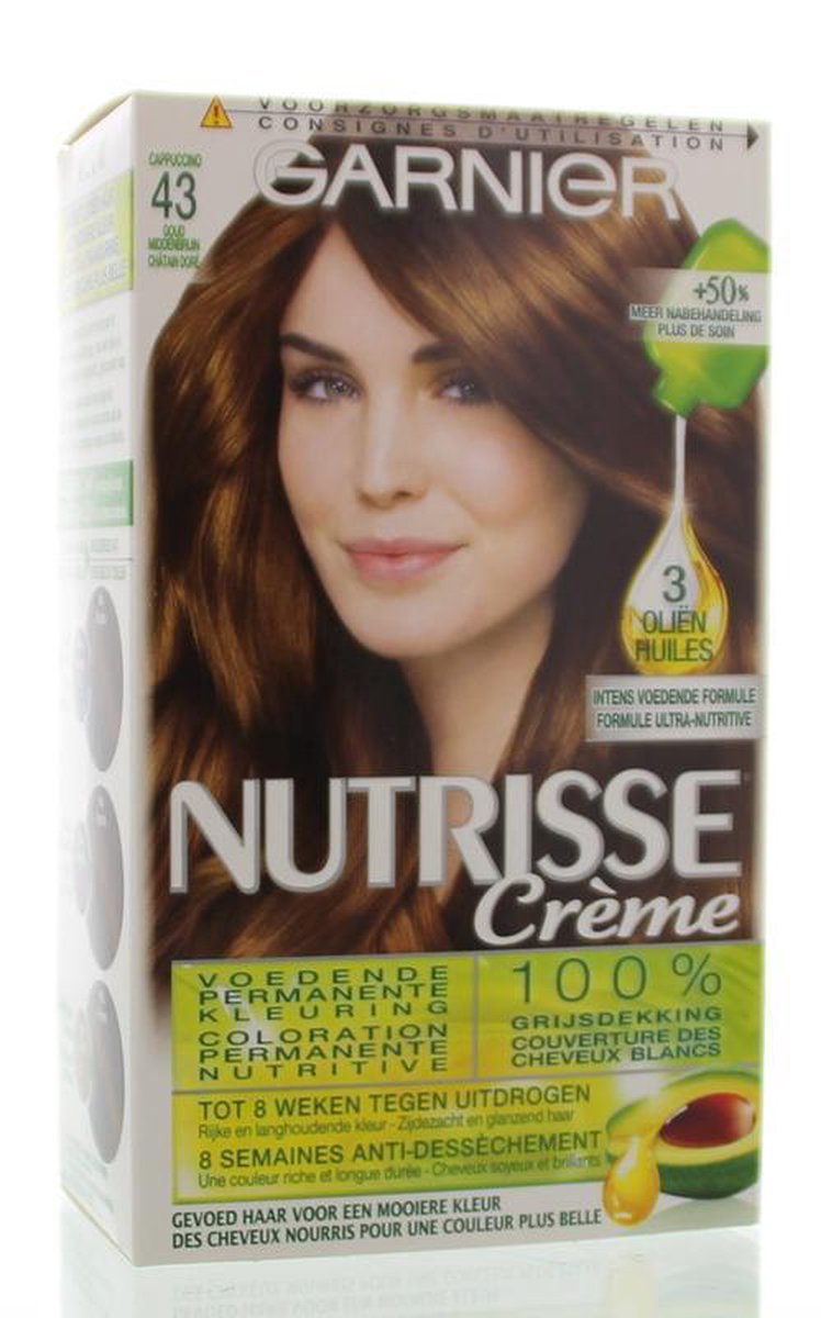 Garnier Nutrisse Creme Haarverf 43 - Goudbruin