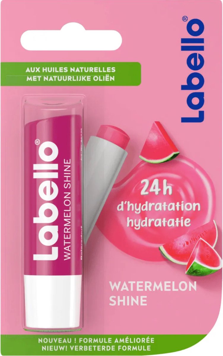 Labello Lippenbalsem Blackberry Shine - 5.5 ml - Lipbalsem Met Shea boter & Bio Jojoba olie - Lipbalm - Lipverzorging