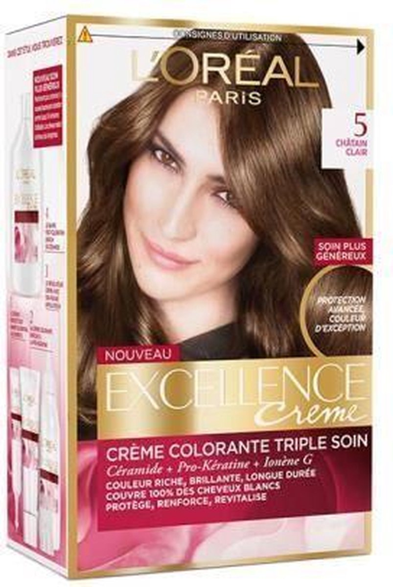 L'OREAL PARIS Excellence Coloration - 5.N Lichte kastanje