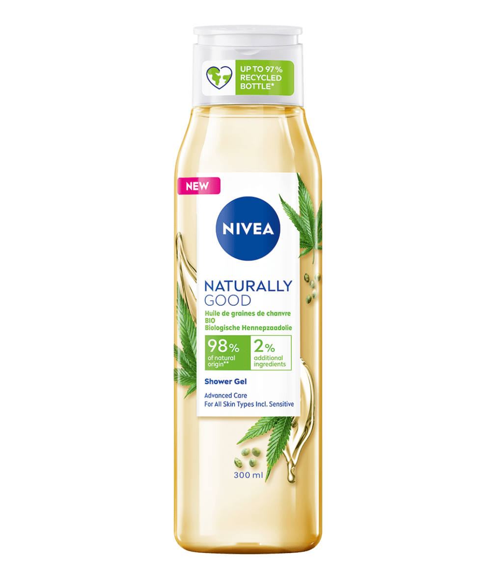 NIVEA Naturally Good Hemp Seed Showergel 300ml