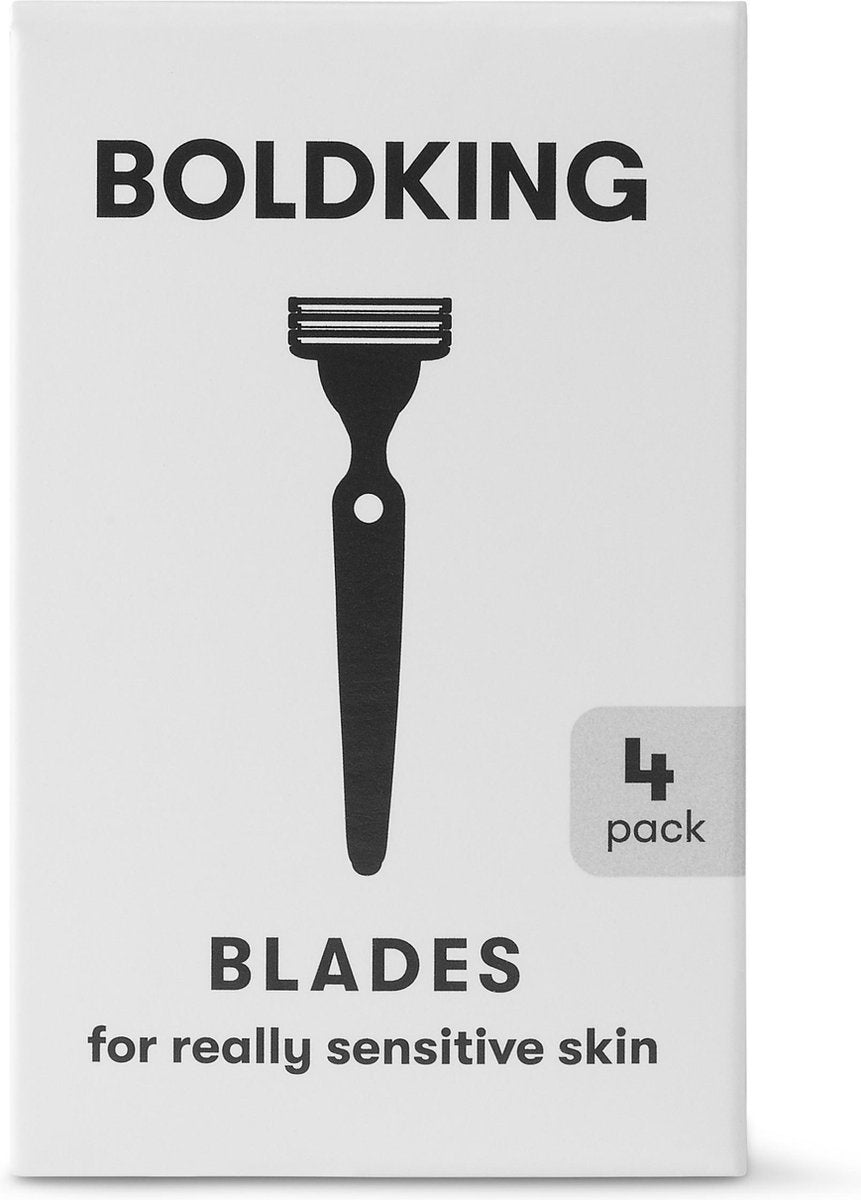 Boldking The Refill Blades 4x - scheermesjes voor gevoelige huid