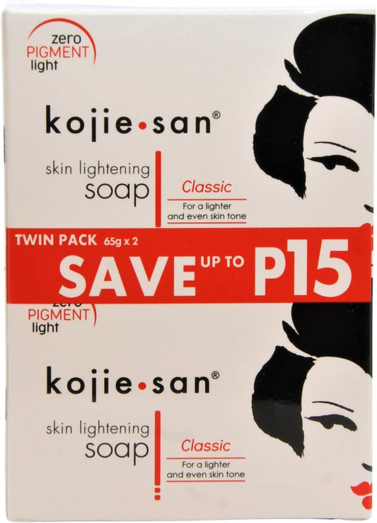 Kojie San skin lightening zeep, 2 x 65 gram