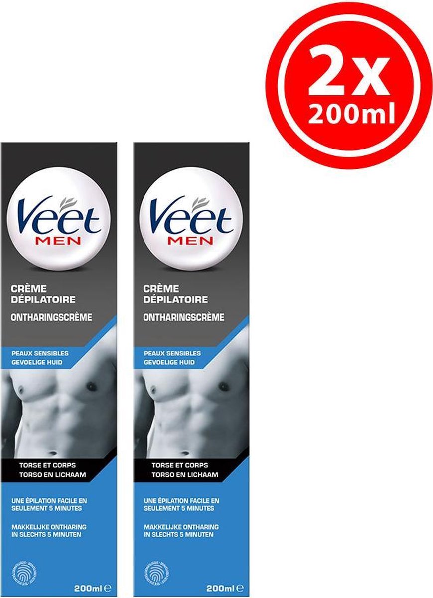 Veet - Ontharingscreme - Man - Gevoelige Huid - 200 ml