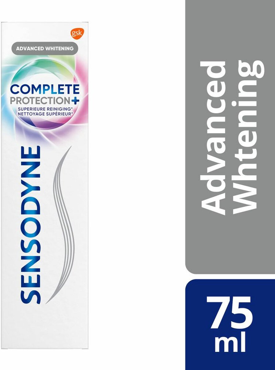 Sensodyne Tandpasta Complete Protection + Advanced Whitening 75 ml