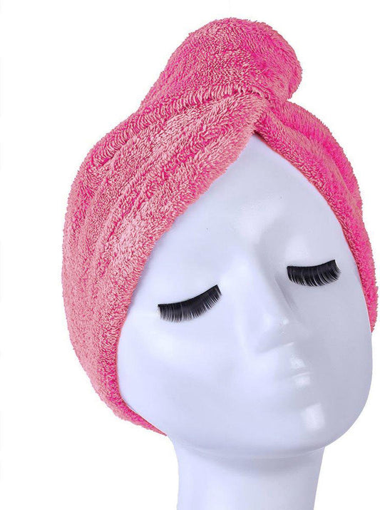 Lichtroze Microvezel Handdoek Droogt Uw Natte Hoofdhaar 7x Sneller – Licht Roze | Absorberende Voorgevormde Hoofdhanddoek Geschikt Voor Drogen van Kort en Lang Kapsel | Haartulband Voor Snel Opdrogen van Nat Haar Na het Douchen of Baden | Haa