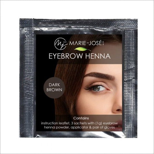 Marie-José & Co - Henna Wenkbrauwverf Donkerbruin | Henna Brows | Geschikt voor minstens 15 toepassingen