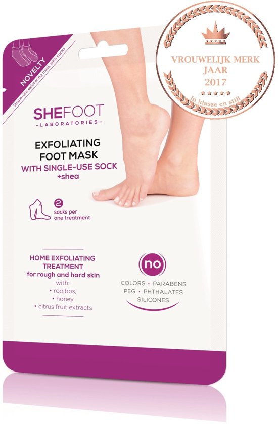 2 x Paar-Eelt masker-Voet verzorging-Eelt verwijderaar-Exfoliating Mask-Eeltsokken-Pedicure-Eelt voeten-Voetverzorging-Eelt sok-Verzorgend voetmasker-Huid verzorging-Eelt Sokken- Dermatologisch getest op veiligheid en allergieën.