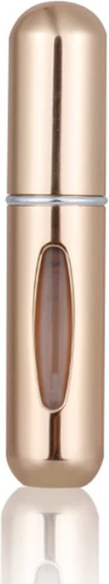 Mini Parfum Flesje | Lipstick Formaat Navulbare Parfum Verstuiver | Goud