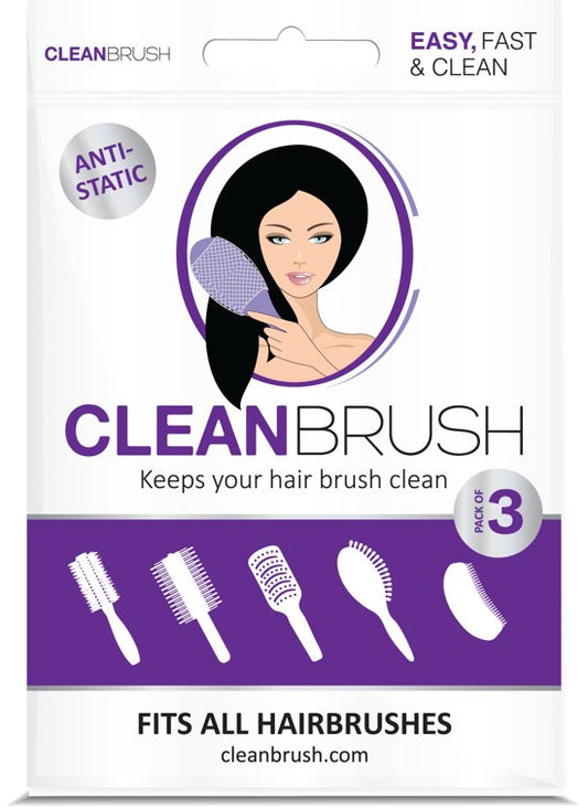 Cleanbrush - Voor een schone haarborstel - 3 stuks