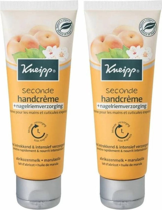 Kneipp Handcreme Abrikozenmelk Voordeelbox | 2 x 75 ml