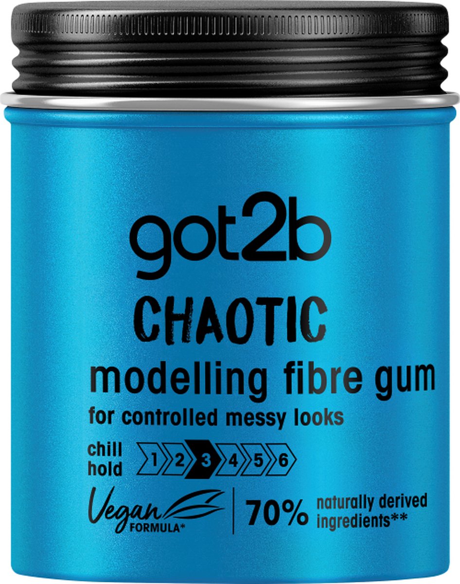 Got2b - Men - Chaotic Fibre Haar Gum - Haarstyling - Voordeelverpakking - 6 x 100 ml