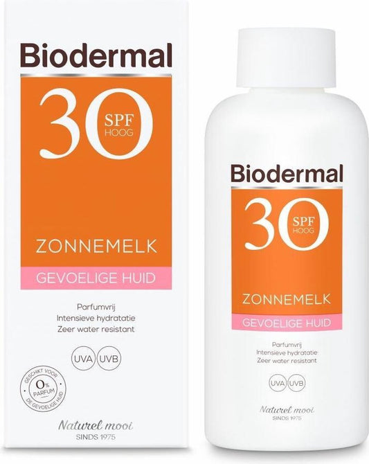 Biodermal Zonnebrand Gevoelige huid - Zonnemelk - SPF 30 - 200ml