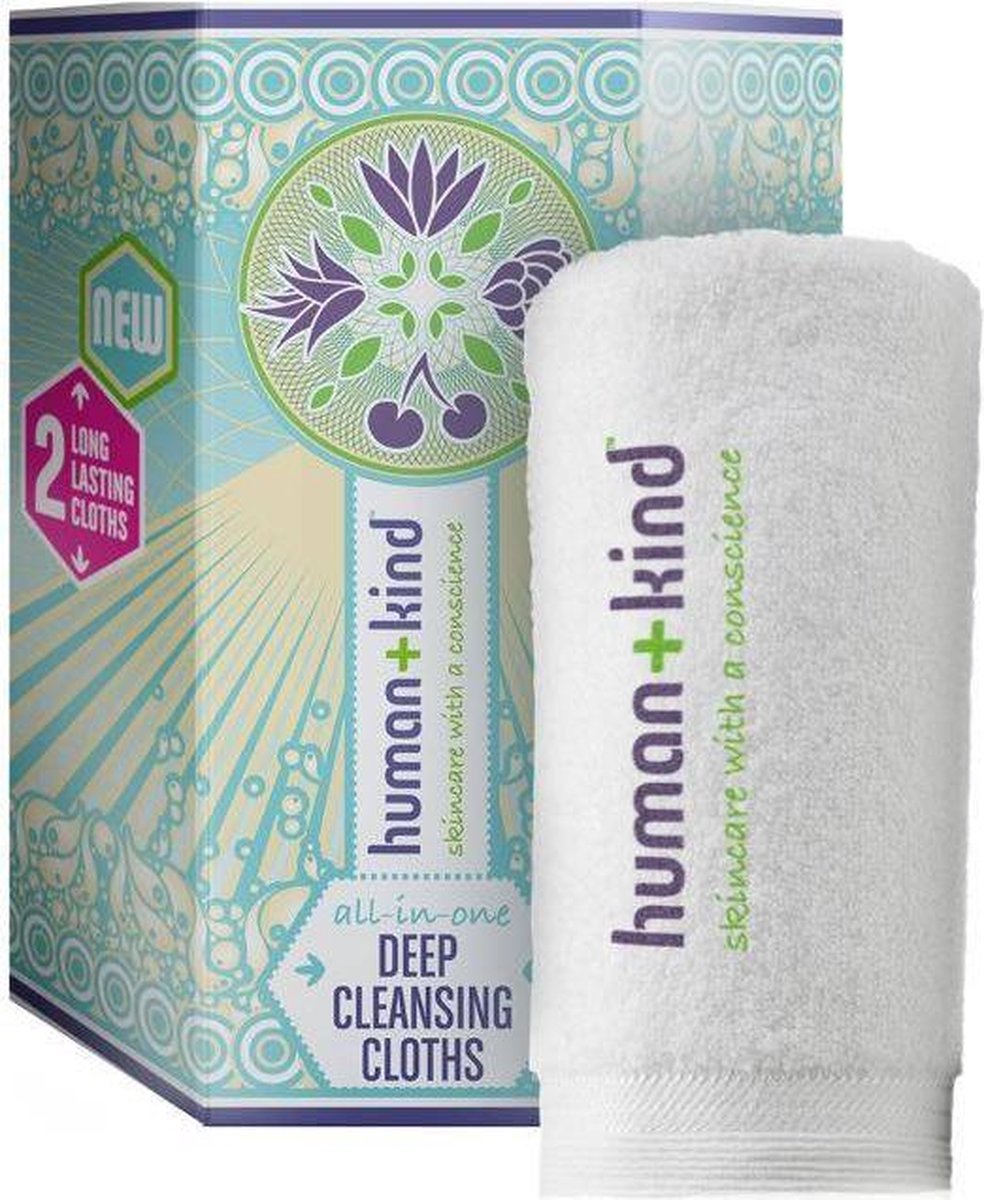 Human+Kind Deep Cleansing Cloth  (2 cloth in 1 pack ) Vegan