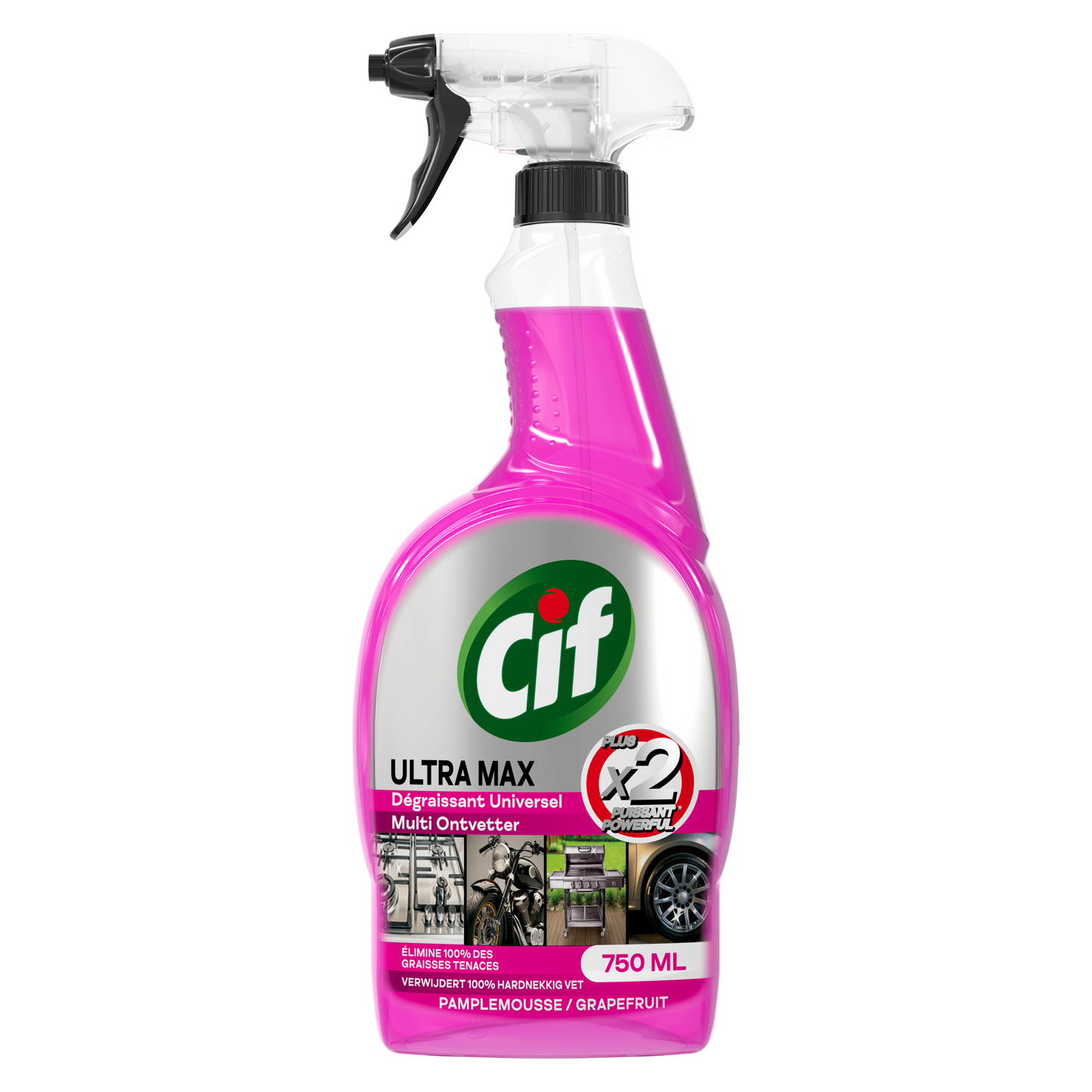 Cif Ultra Max Degreasing Spray Pink