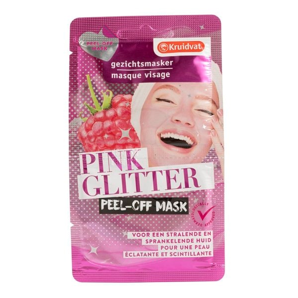 Pink Glitter Peel-Off Masker