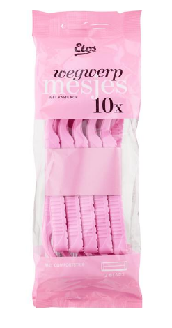 Wegwerpmesjes Met Vaste Kop Roze