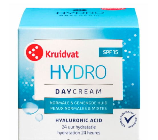 Kruidvat Hydrate Hyaluron SPF15 Dagcrème