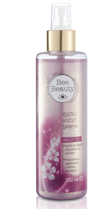 Violet Işıltılı Vücut Spreyi