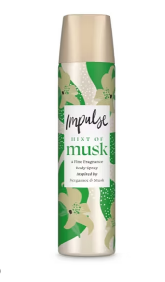 Body Spray Deodorant Hint Of Musk