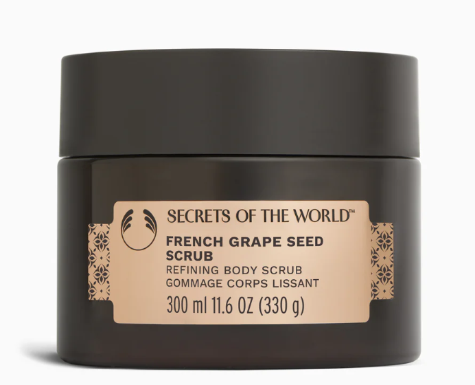 French Grapeseed body scrub