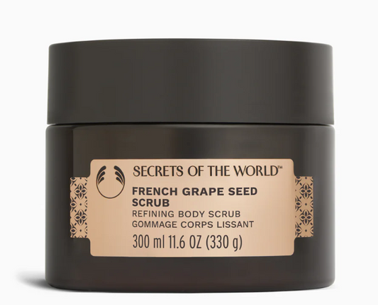 French Grapeseed body scrub