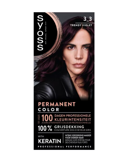 3-3 Trendy Violet Permanente Haarkleuring