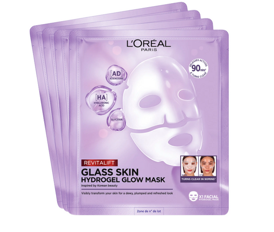 L'Oréal Revitalift Filler Glass Skin Hydrogel Glow Mask