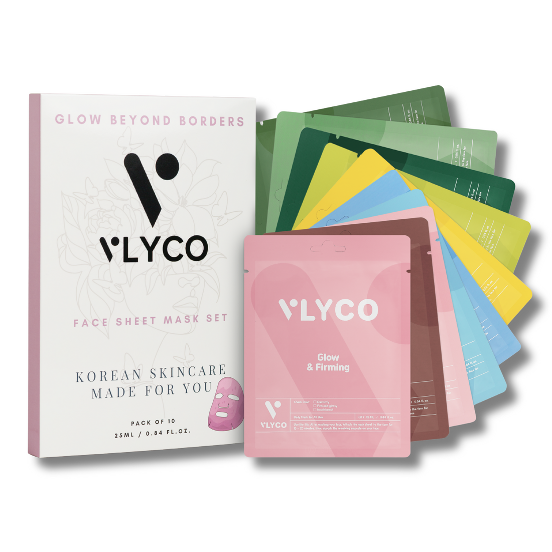 FACE SHEET MASK SET OF 10