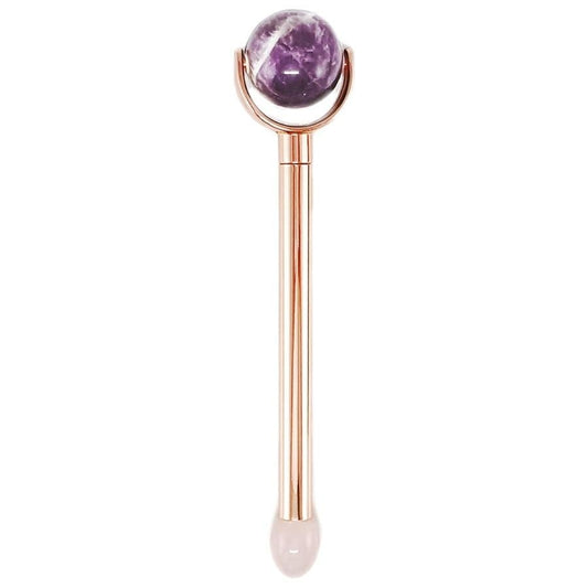 LAVAY Paris Crystal Facial 2-in-1 – Amethyst & Rose Quartz
