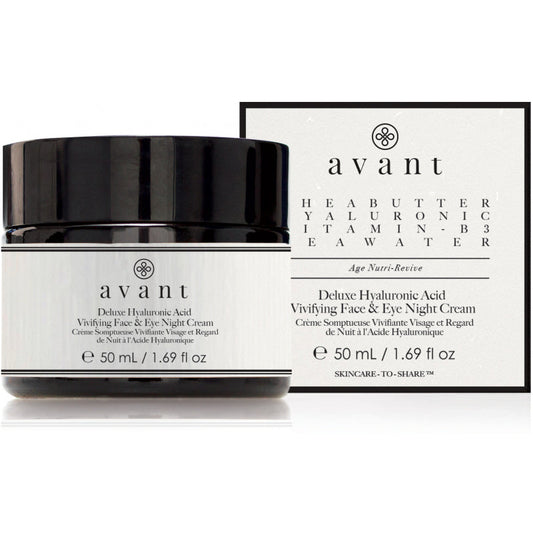 Avant Age Nutri-Revive Deluxe Hyaluronic Acid Vivifying Face & Eye Night Cream Nachtcrème  ml