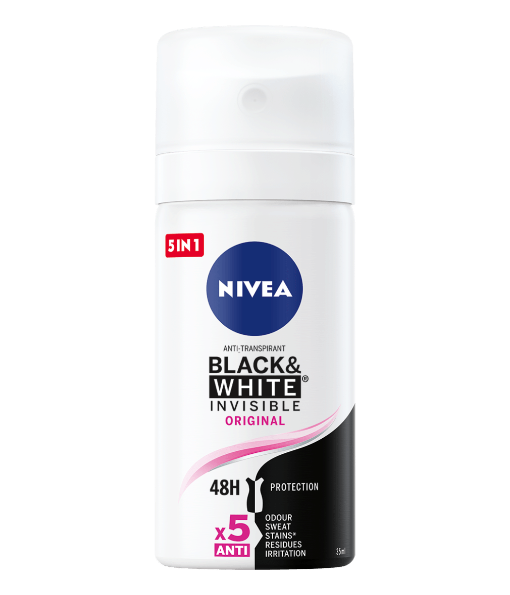 NIVEA Black & White Clear Anti-Transpirant Spray Mini 35ml