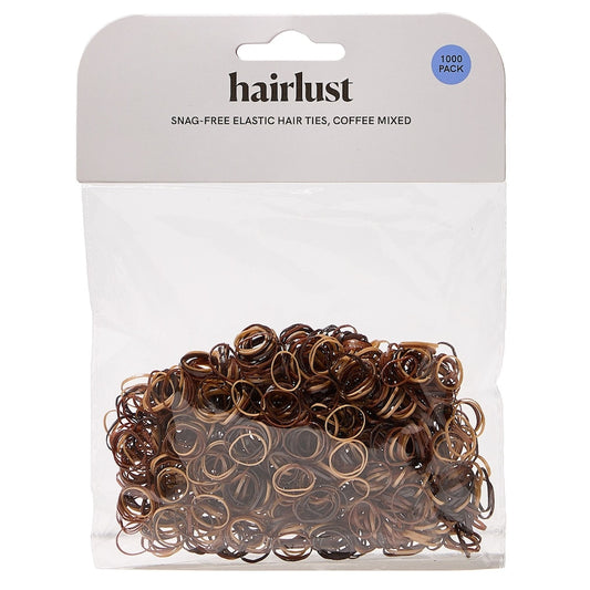 Hairlust Snag-Free Elastic Hair Ties, 1000-Pack
