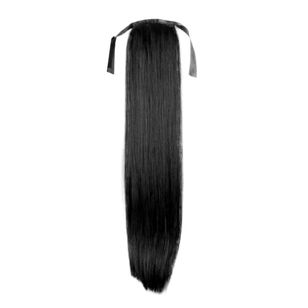 Fashiongirl Clip in paardenstaarthaarverlenging #1 Schwartz - Smooth