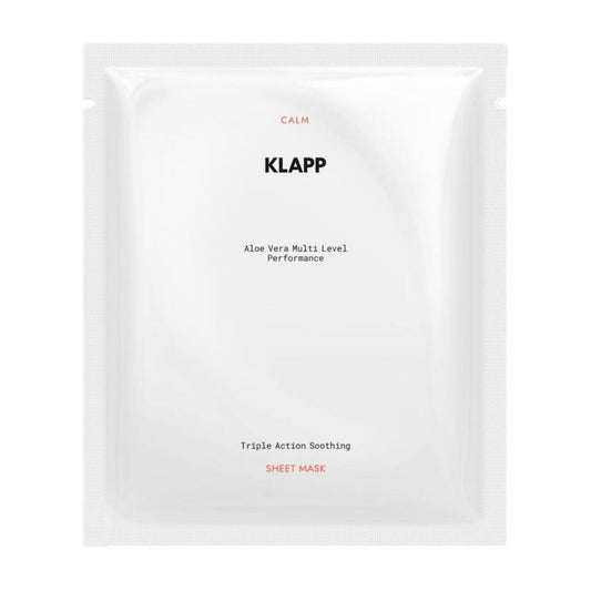 Klapp Aloe Vera Multi Level Performance Triple Action Soothing Sheet Mask