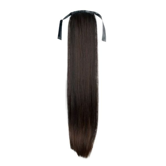 Fashiongirl Clip in paardenstaarthaarverlenging #2 donkerbruin - soepel
