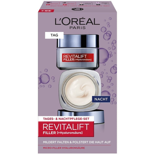 L’Oréal Paris Revitalift Filler geschenkset met dag- & nachtverzorging