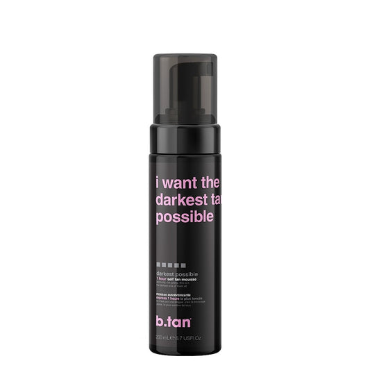 B.Tan I want the darkest tan possible... self tan mousse