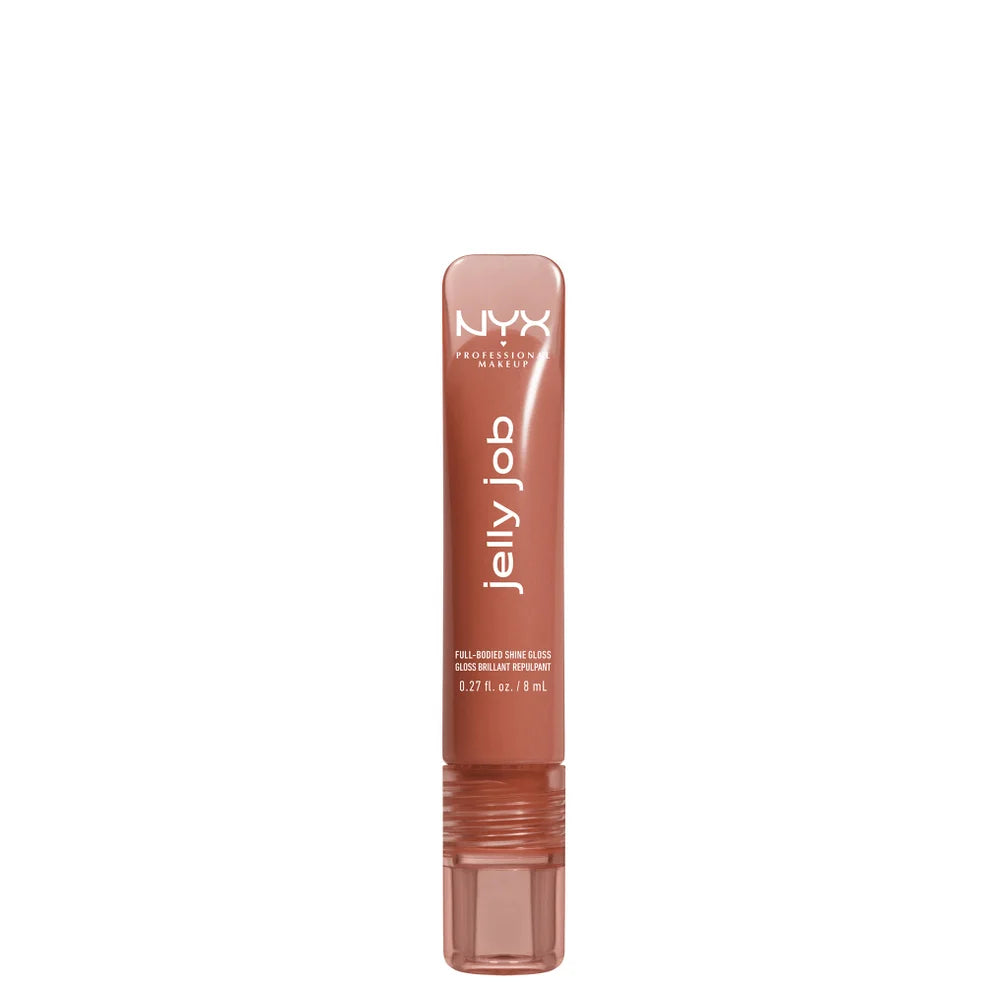 NYX Professional Makeup Jelly Job, Full-Bodied Shine Gloss, Lip-Smoothing Shine - Toast N' Jelly