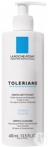 La Roche-Posay Toleriane Fluide Dermo-Nettoyant Visage Et Yeux Flacon Pompe