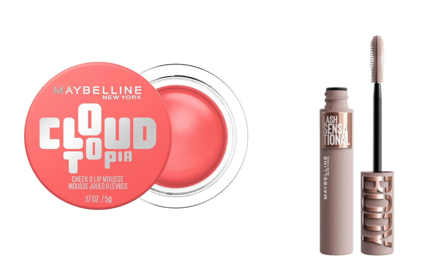 Maybelline Cloudtopia Blush + Lash Sensational Body Mascara Bundel