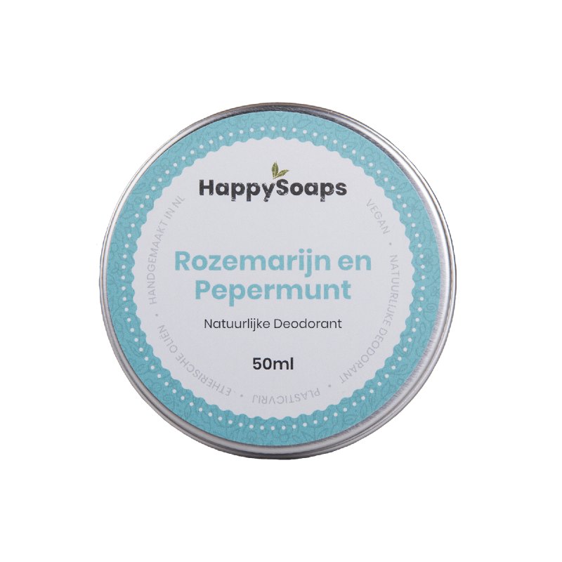 HappySoaps Natuurlijke Deodorant Rozemarijn en Pepermunt 50 ml