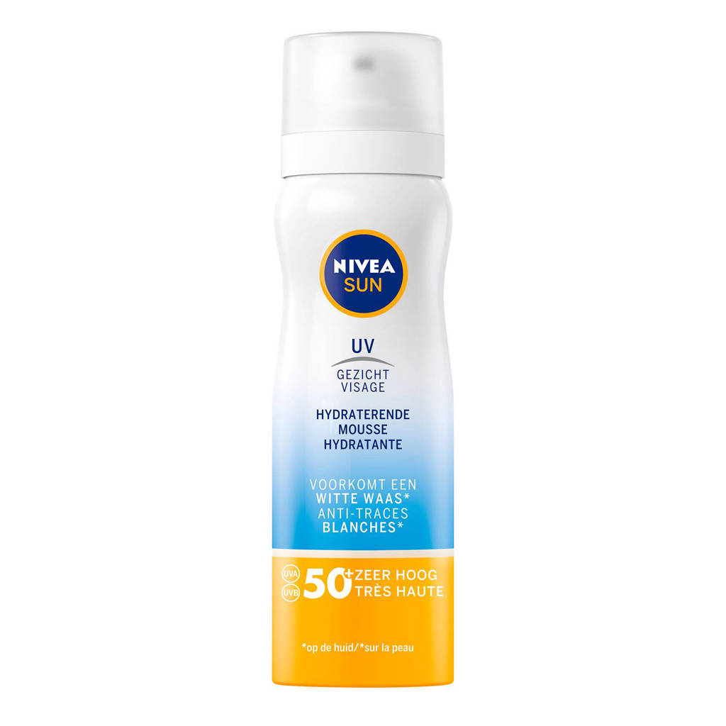 Hydraterende Gezichtszonnecrème Mousse SPF 50