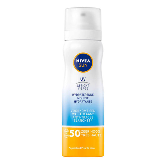 Hydraterende Gezichtszonnecrème Mousse SPF 50