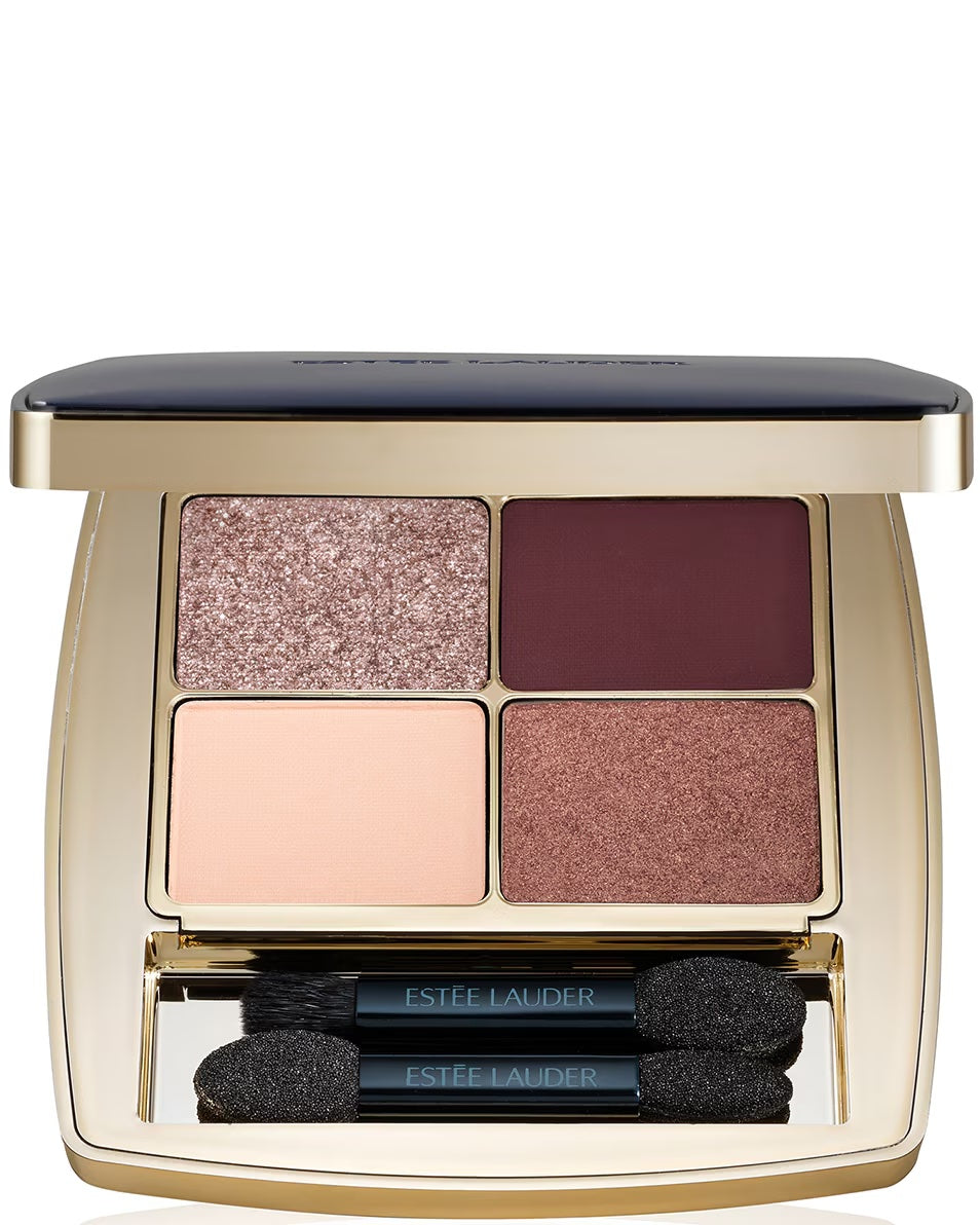 Estée Lauder Oogschaduw Palette Glanzende Mat Satijnen Finish Estée Lauder - Pure Color Envy Luxe Eyeshadow Quad Oogschaduw Palette - Glanzende, Mat & Satijnen Finish AUBERGINE DREAM