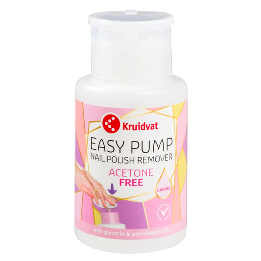 Kruidvat Nail Care Easy Pump Nagellakremover zonder Aceton