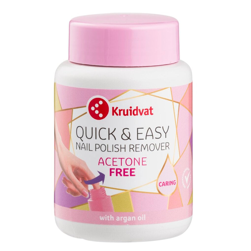 Kruidvat Nail Care Quick & Easy Nagellakremover zonder Aceton
