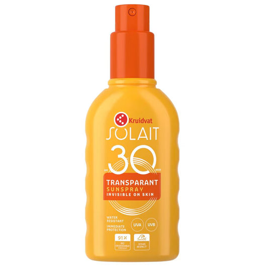 Kruidvat Solait Transparant SPF30 Sunspray